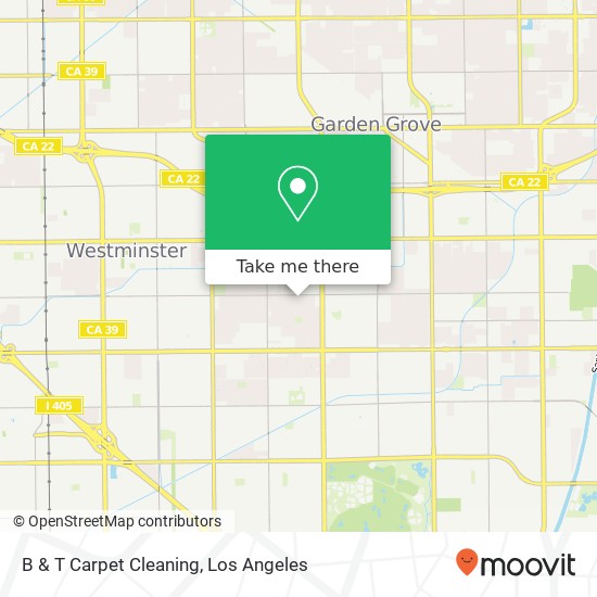 B & T Carpet Cleaning map