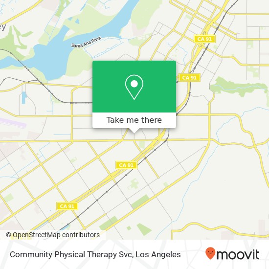 Community Physical Therapy Svc map