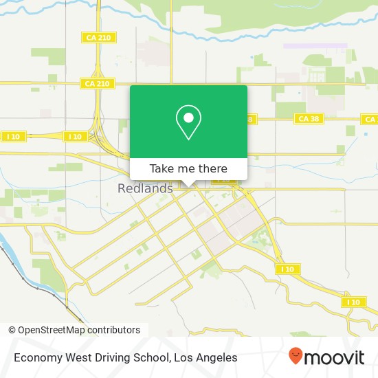 Economy West Driving School map