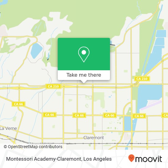 Montessori Academy-Claremont map