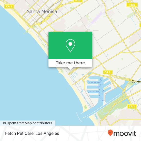 Mapa de Fetch Pet Care