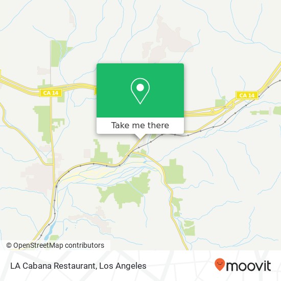 Mapa de LA Cabana Restaurant