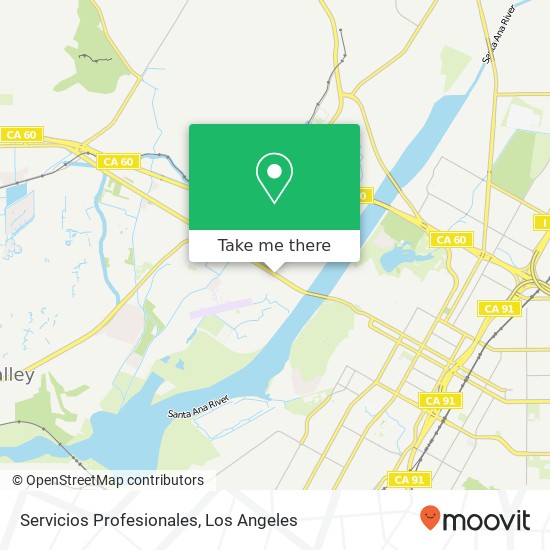 Servicios Profesionales map