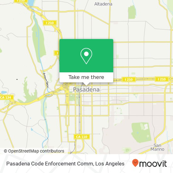 Pasadena Code Enforcement Comm map