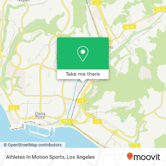 Mapa de Athletes In Motion Sports