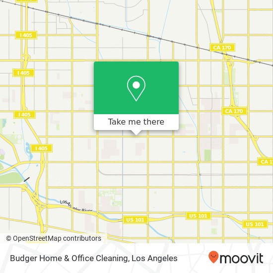 Budger Home & Office Cleaning map