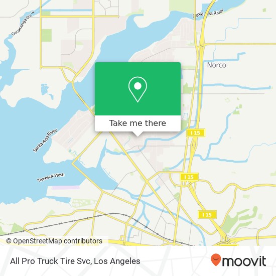 All Pro Truck Tire Svc map