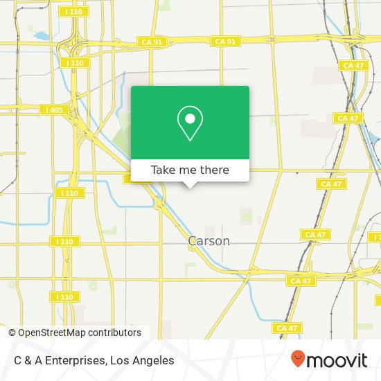 C & A Enterprises map