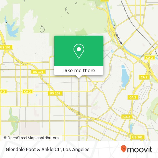Glendale Foot & Ankle Ctr map