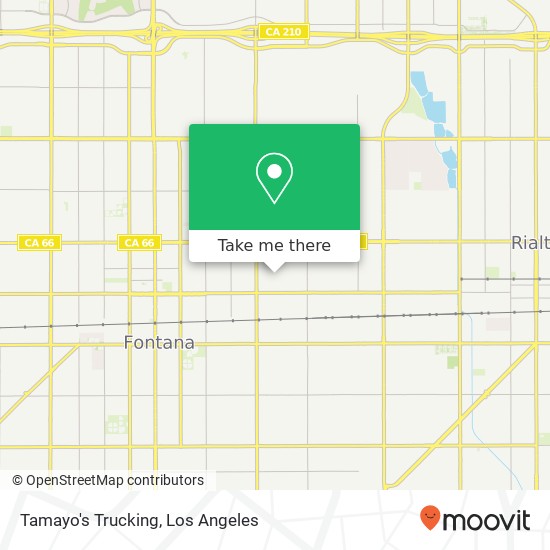 Tamayo's Trucking map