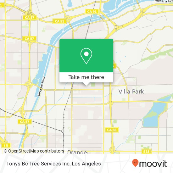 Tonys Bc Tree Services Inc map