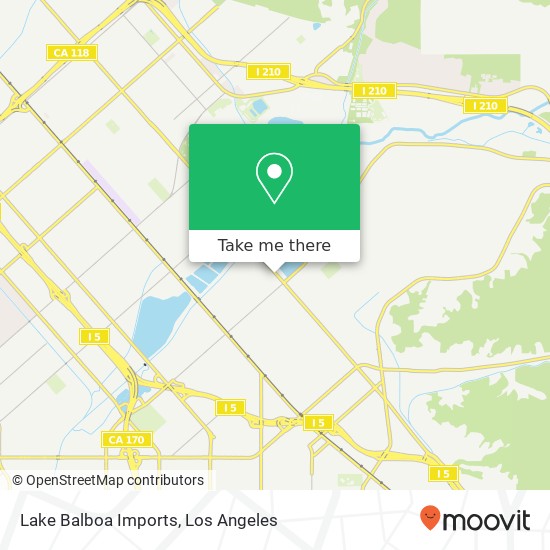 Lake Balboa Imports map