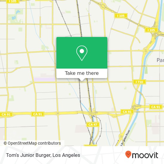 Tom's Junior Burger map