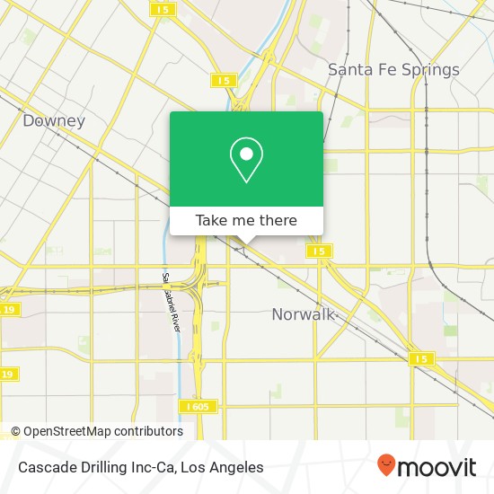 Mapa de Cascade Drilling Inc-Ca