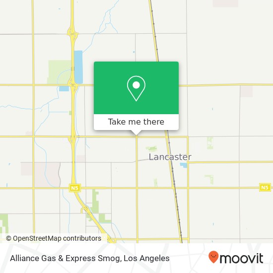 Mapa de Alliance Gas & Express Smog