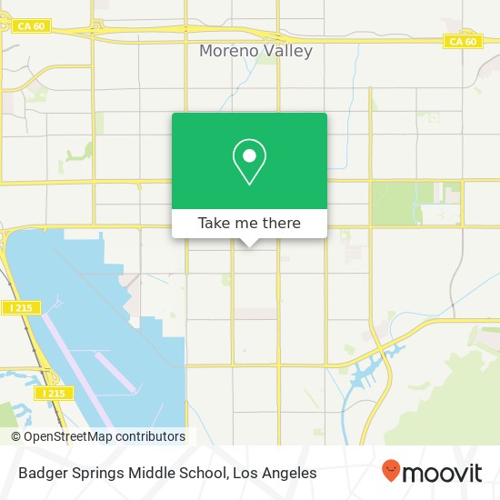 Badger Springs Middle School map