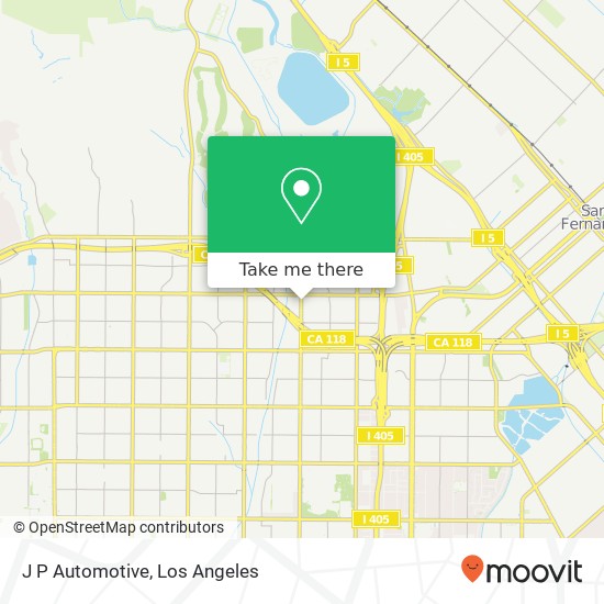 J P Automotive map