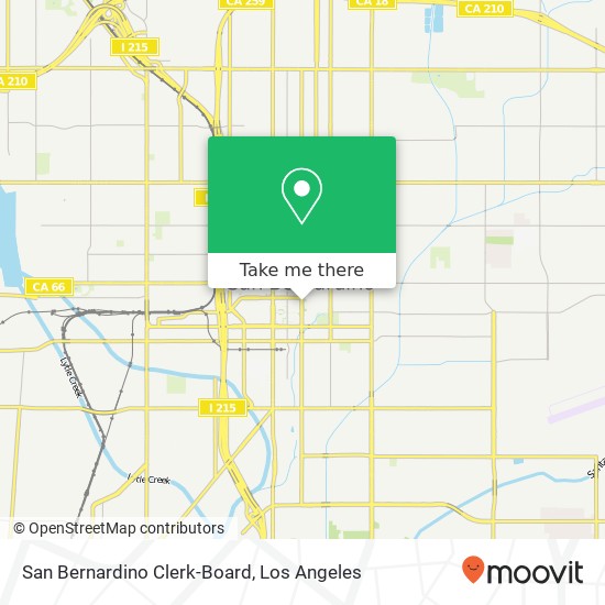 Mapa de San Bernardino Clerk-Board