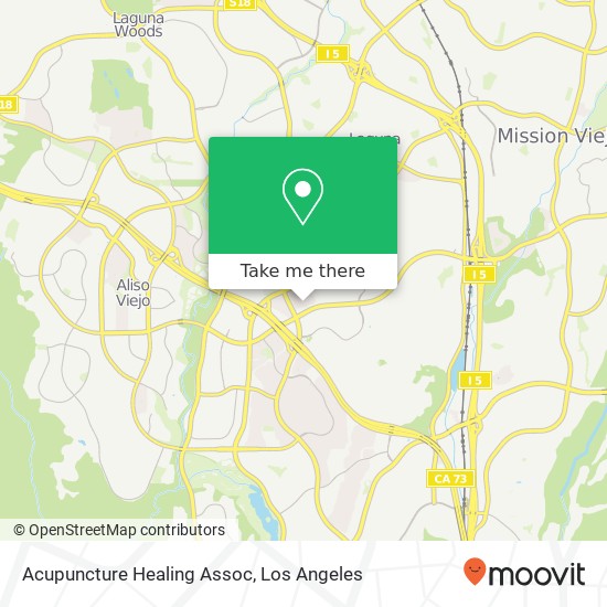 Mapa de Acupuncture Healing Assoc