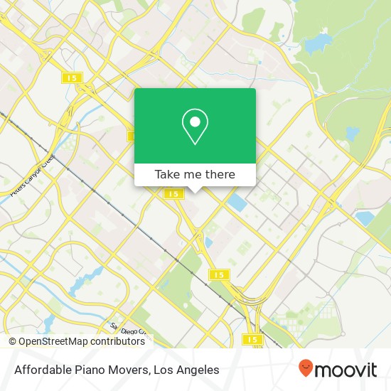 Mapa de Affordable Piano Movers