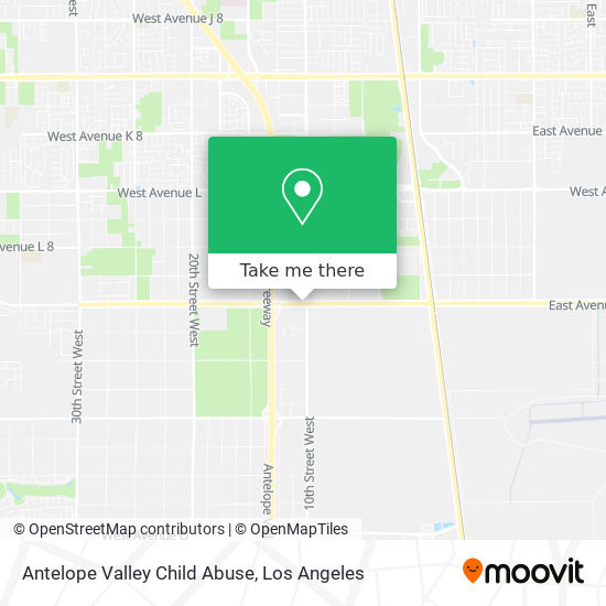 Antelope Valley Child Abuse map