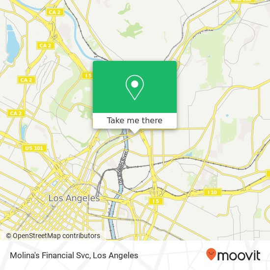 Molina's Financial Svc map