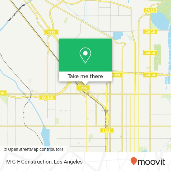 M G F Construction map