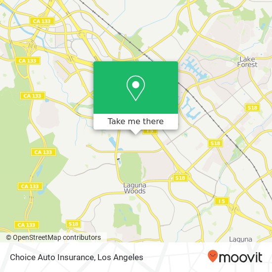 Mapa de Choice Auto Insurance