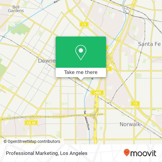 Mapa de Professional Marketing