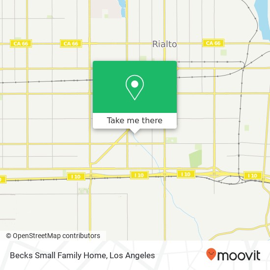 Becks Small Family Home map