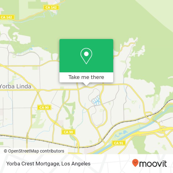 Yorba Crest Mortgage map