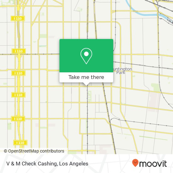 Mapa de V & M Check Cashing
