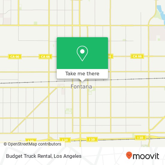 Mapa de Budget Truck Rental