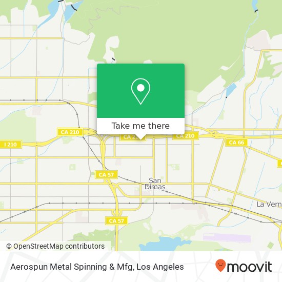 Aerospun Metal Spinning & Mfg map