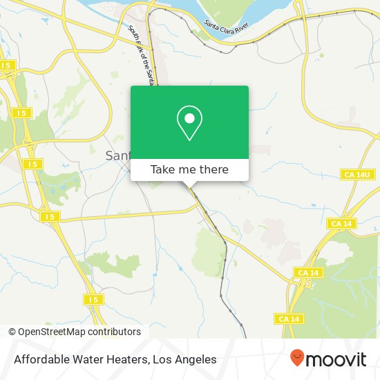 Mapa de Affordable Water Heaters