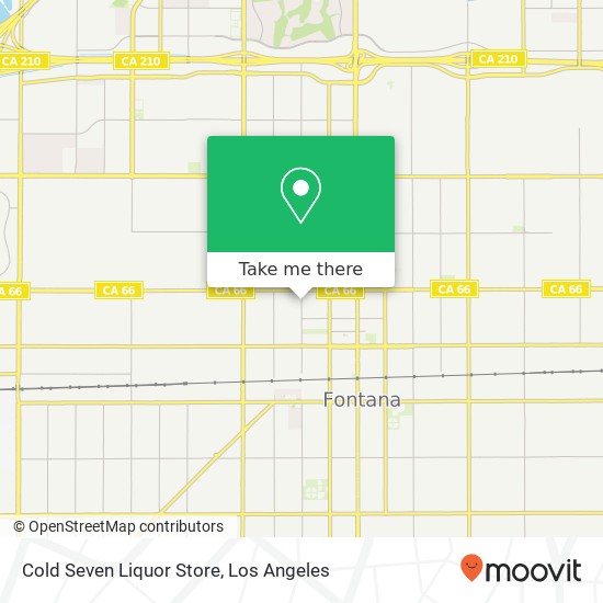 Cold Seven Liquor Store map