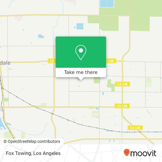 Fox Towing map