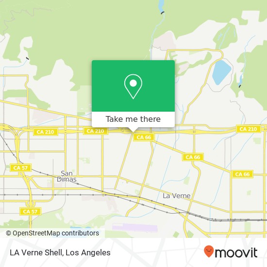 Mapa de LA Verne Shell