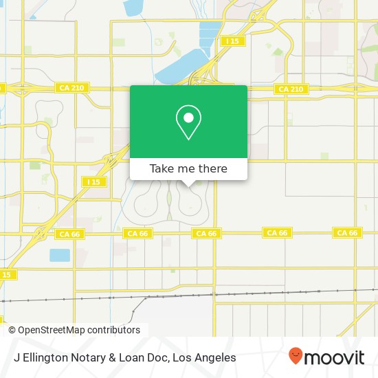 J Ellington Notary & Loan Doc map