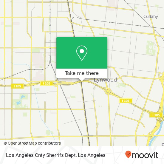 Mapa de Los Angeles Cnty Sherrifs Dept