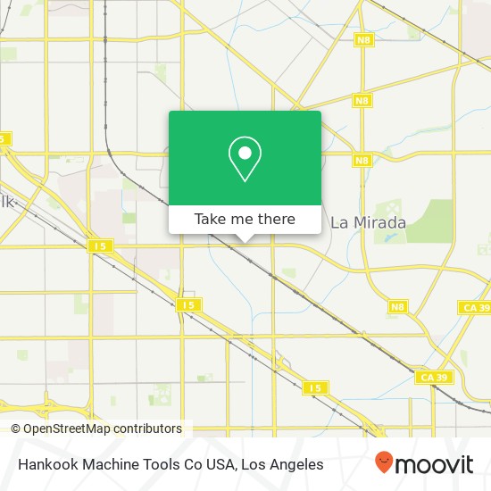 Hankook Machine Tools Co USA map