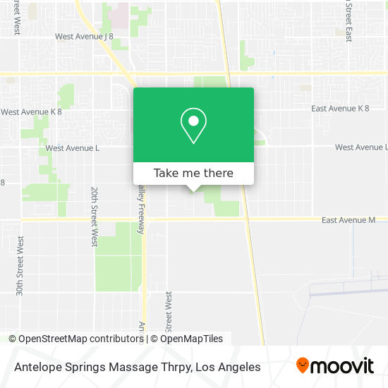 Antelope Springs Massage Thrpy map