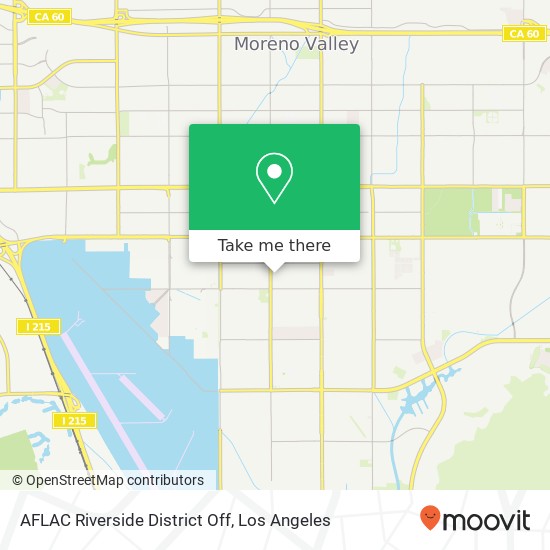 AFLAC Riverside District Off map