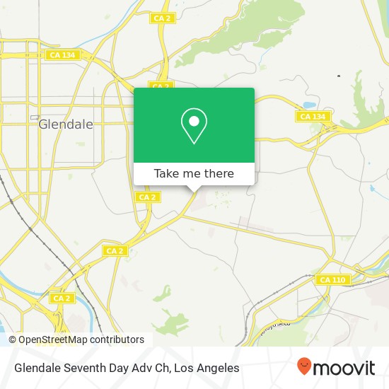 Mapa de Glendale Seventh Day Adv Ch