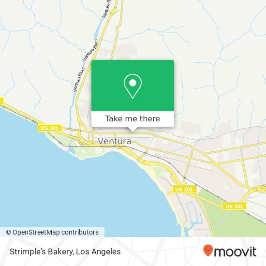 Strimple's Bakery map