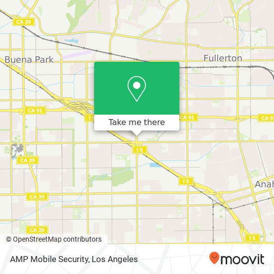 Mapa de AMP Mobile Security