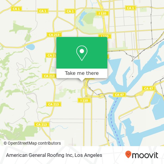 Mapa de American General Roofing Inc