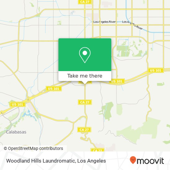 Mapa de Woodland Hills Laundromatic