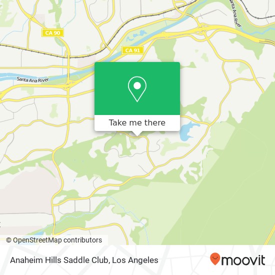 Anaheim Hills Saddle Club map
