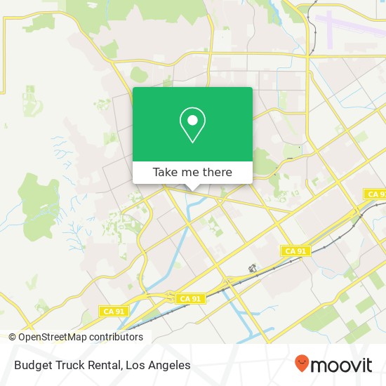 Budget Truck Rental map